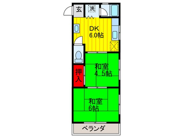 サンハイツＦの物件間取画像